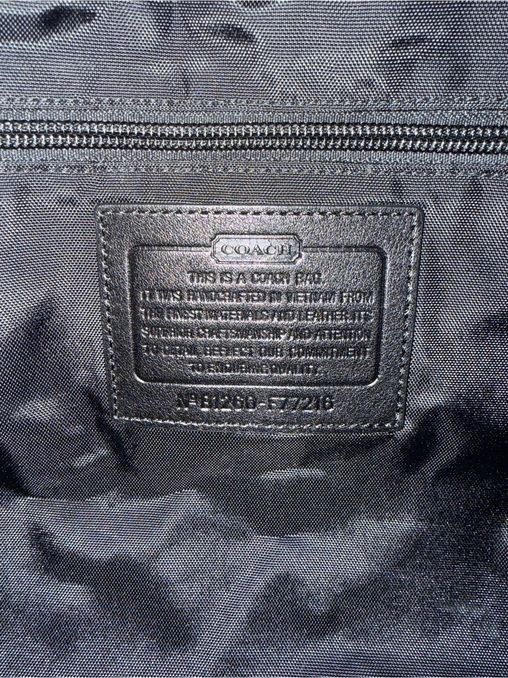 Coach 24” Voyager Travel Duffel Bag with Leather Trim and Shoulder Strap! - Picture 15 of 16